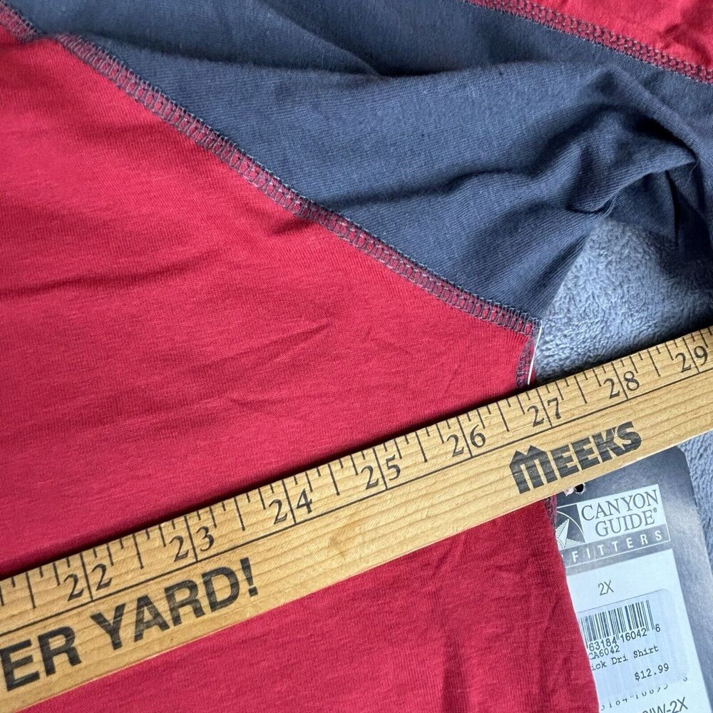 Canyon Guide‎ Outfitters Shirt Mens 2X Red Blue T-Shirt New Short Sleeve - Picture 7 of 10